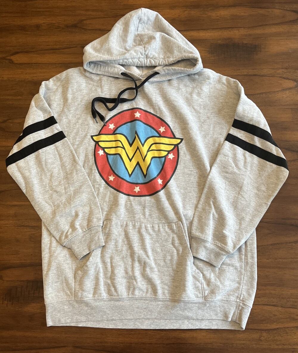 Wonder Woman Hooded Sweatshirt Juniors Size XL, DC Comics Kidcore Funcore